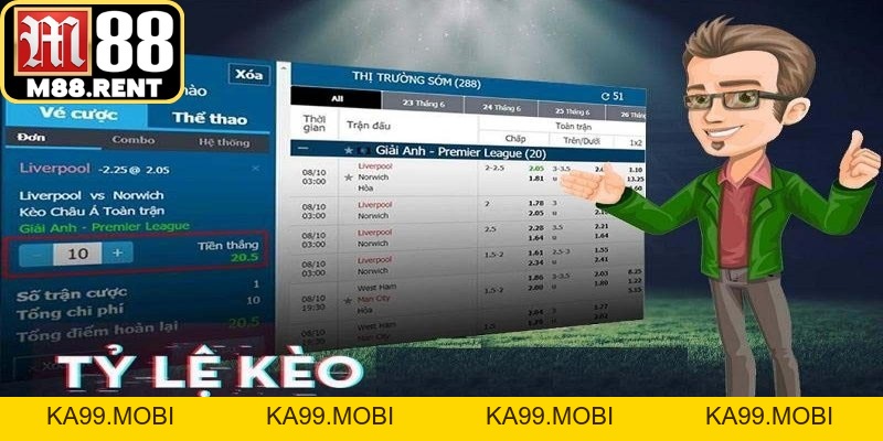 Tỷ Lệ Kèo Bóng Đá M88 Trực Tuyến Và Cách Đọc Chuẩn - ka99.mobi